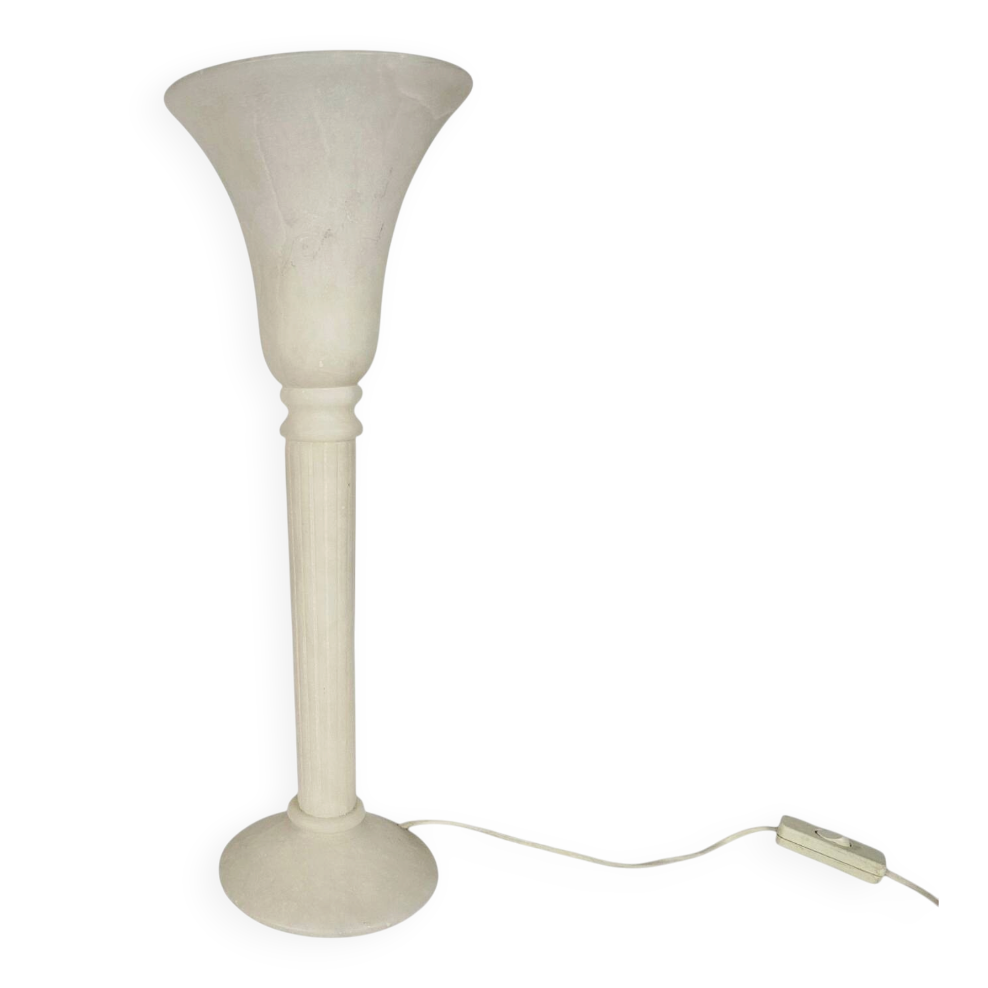 Alabaster - Uplighter - Pegasam - Chalice-style lamp - Spain - 1970s