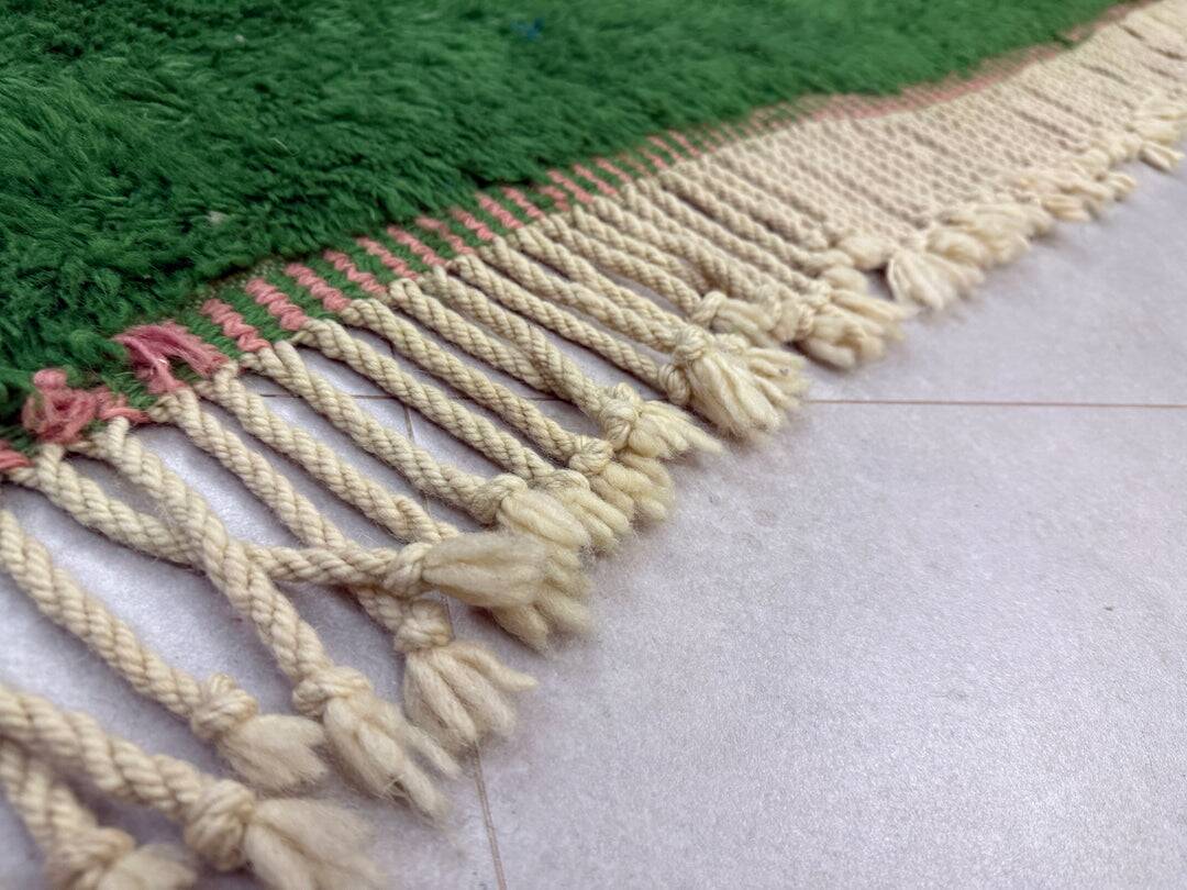 Custom green Moroccan rug 2.5/1.6