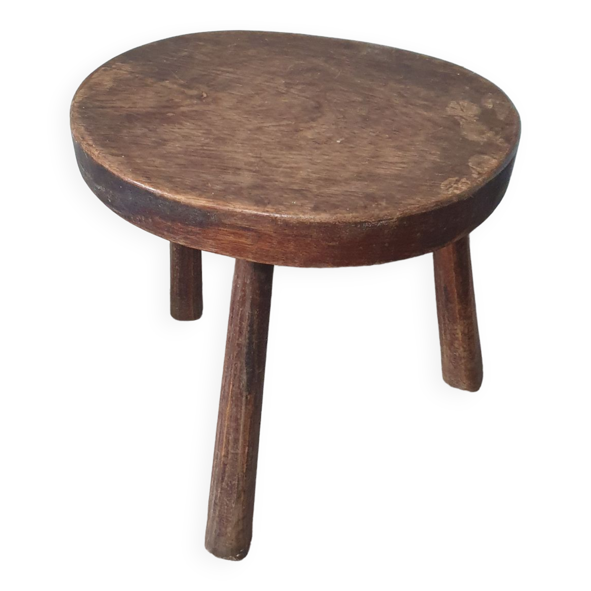 Vintage old wooden stool tripod