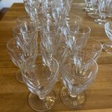 Crystal service of 44 glasses and 2 pitchers from the 1930s