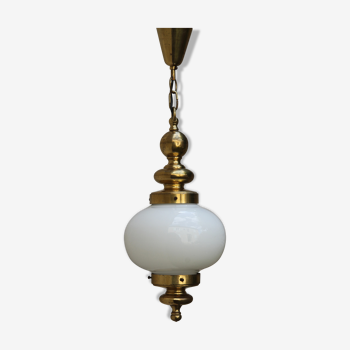 Brass and glass suspension