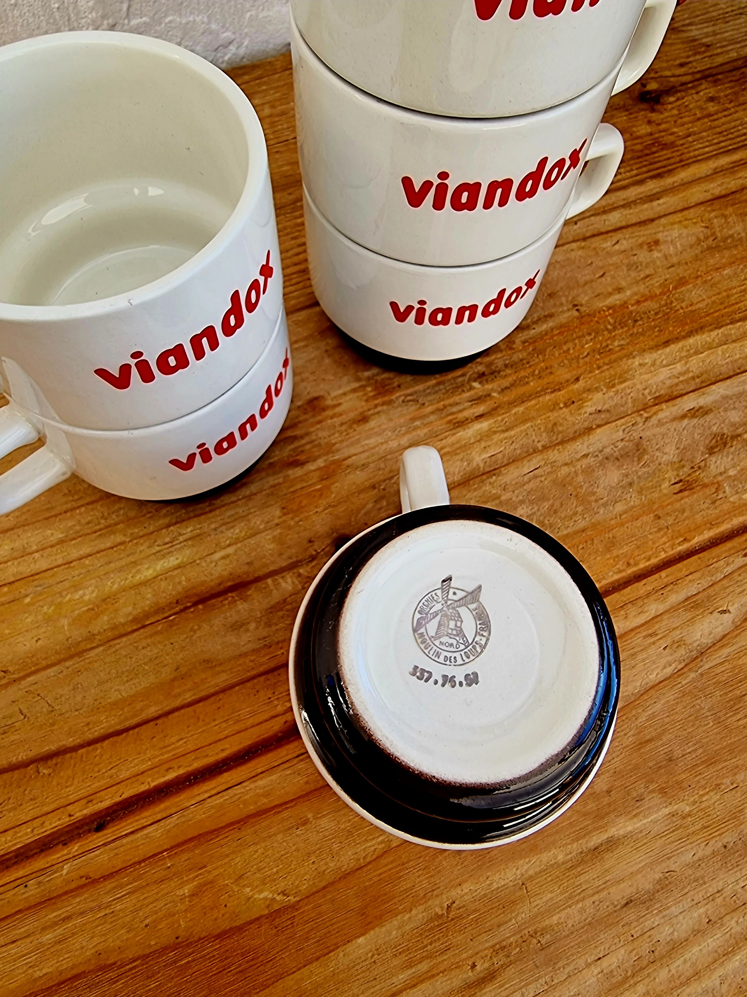 Set of 6 cups Moulin des Loups Viandox
