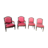 Set of 2 chairs and 2 Louis XVI chairs
