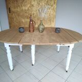 Renovated oak folding table