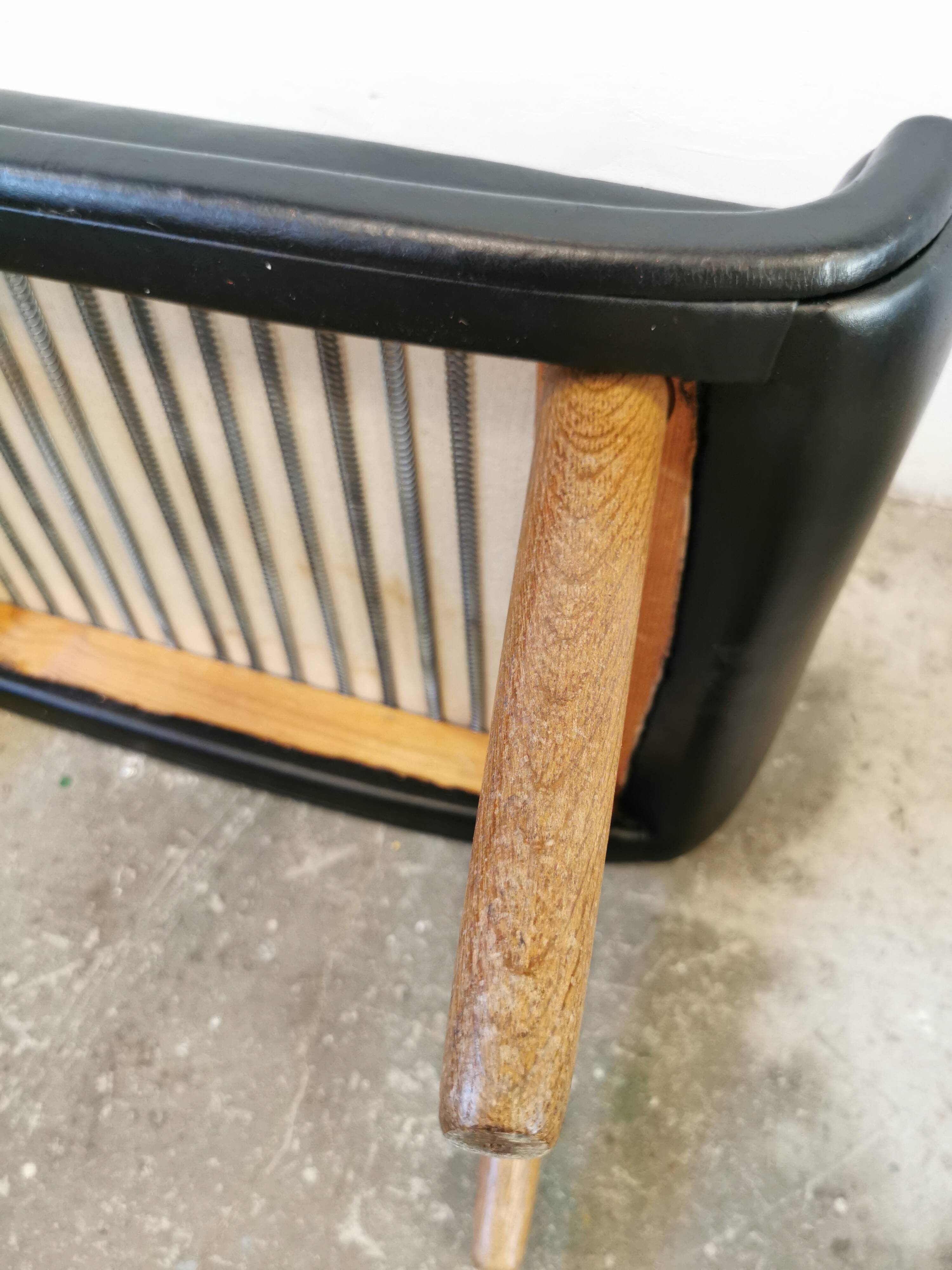 Ottoman/Ottoman/Scandinavian leather footrest