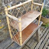 Vintage rattan shelf
