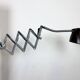 Grey Industrial Scissor Wall Lamp from Elektroinstala, 1960s