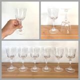 Water glasses - cristal d'arques - Auteuil model - Vintage