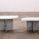 Set of Two Marble Tables - Italian Design, 1980s