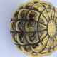Venetian Murano caged glass flush mount with large bubbles, 1960s