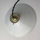 Old conical pendant in vintage opaline