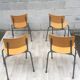 Set of 4 vintage Dutch chairs