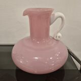 Vintage pink opaline pitcher