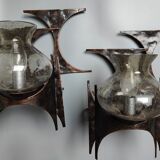Brutalist sconces