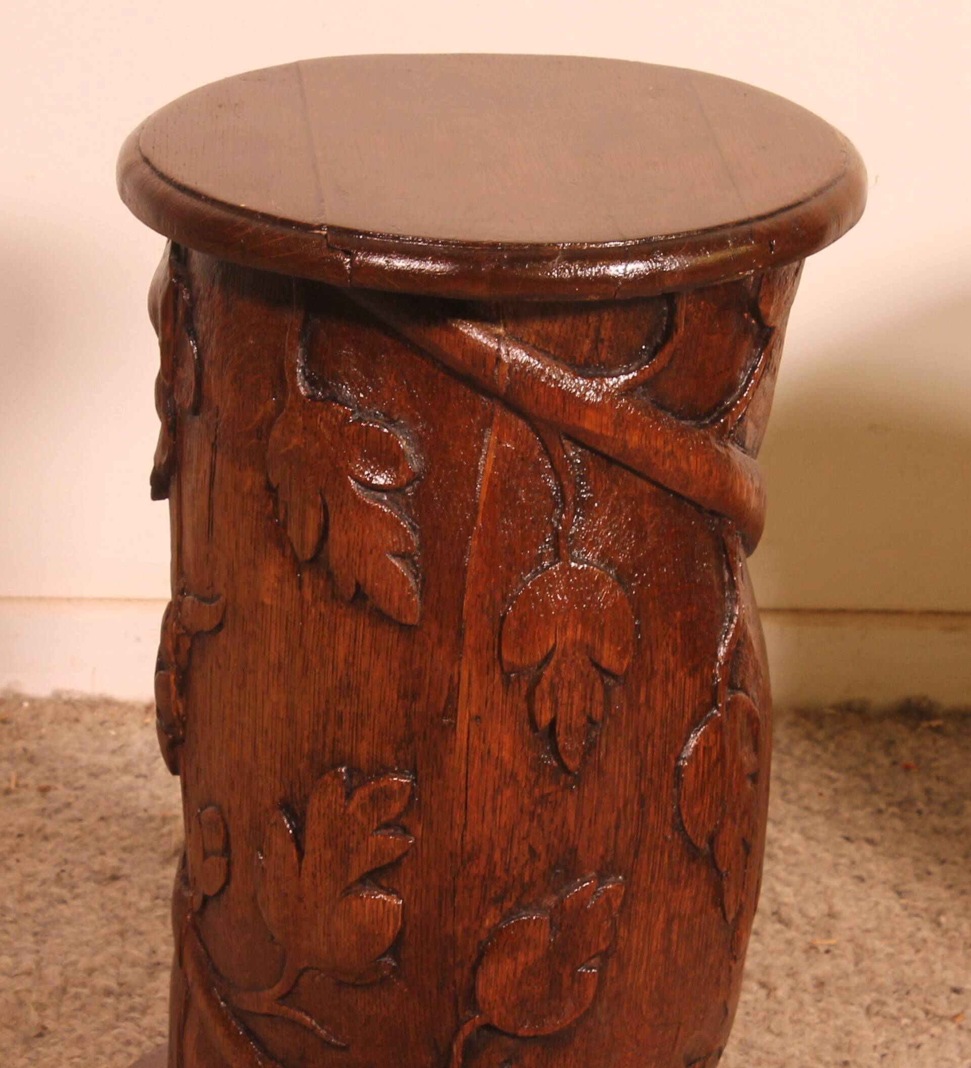pair of 17th century oak bedside tables or sofa ends