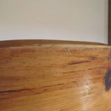 Chaises brutalistes en pin x 3