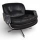 Fauteuil en cuir Eugen Schmidt, 1960