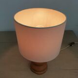 Vintage lamp in natural wood
