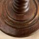 Pied de lampe en bois tourné et en forme d'ogive