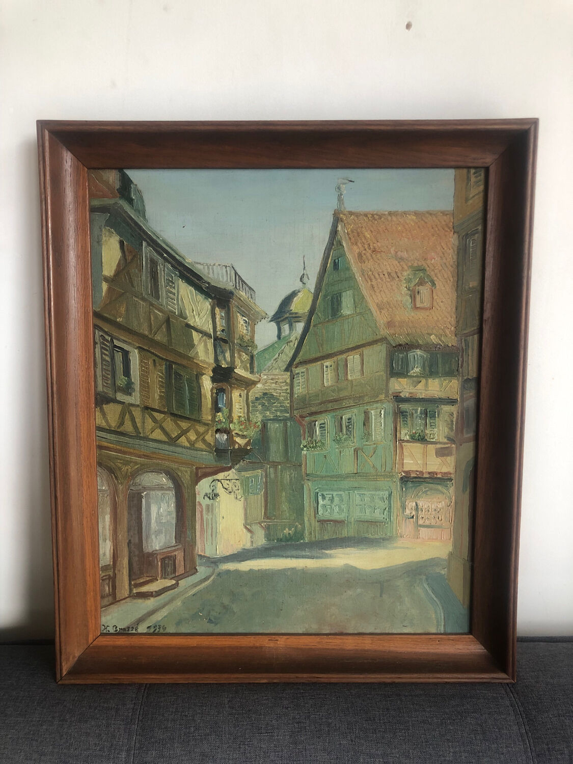 Colmar street oil on canvas