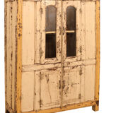 Sideboard in pale yellow lacquered teak