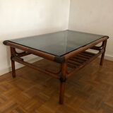 Vintage bamboo coffee table