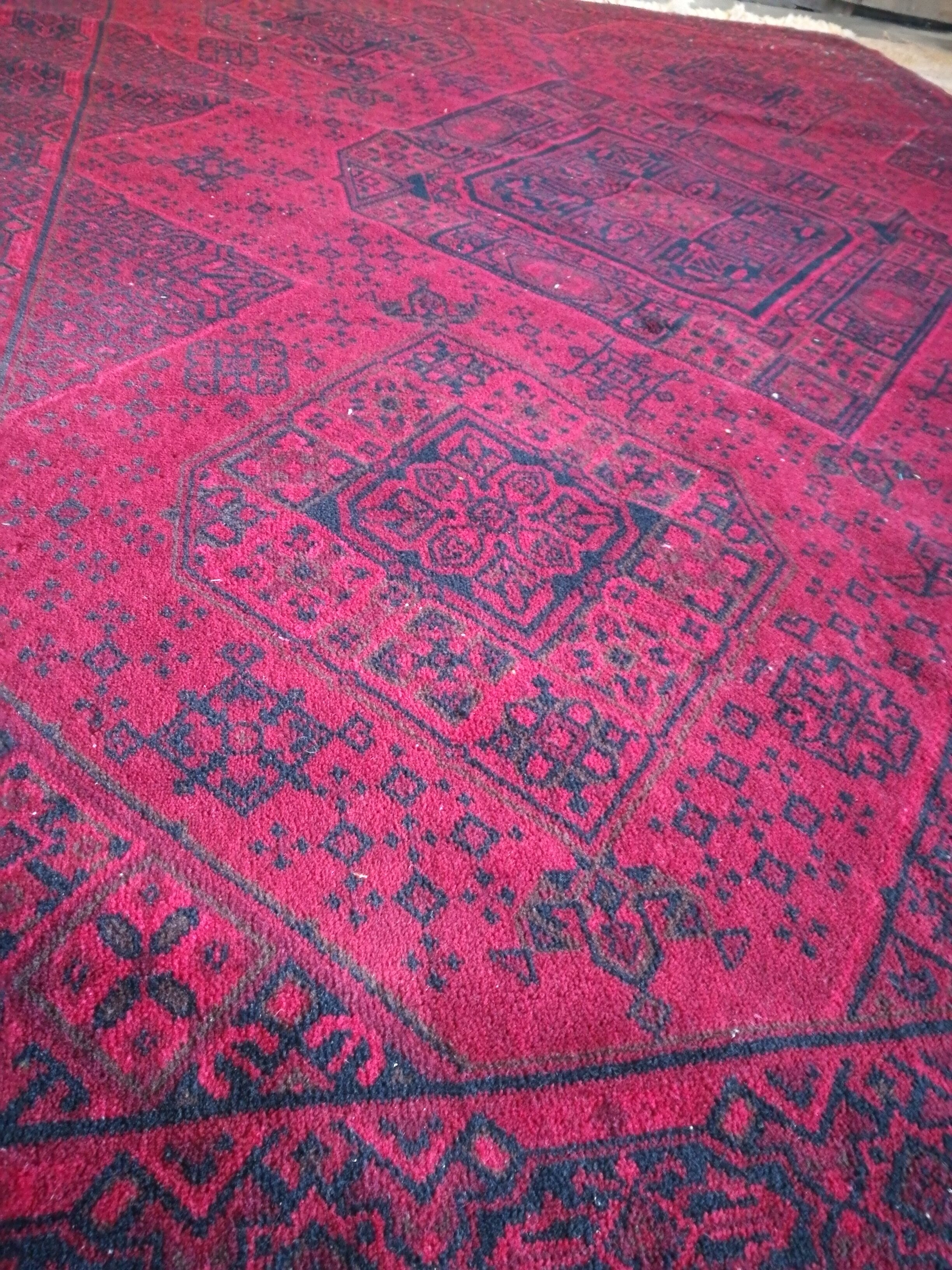 Red wool carpet 160x220cm