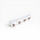 Antique wall hook in white ceramic 4p
