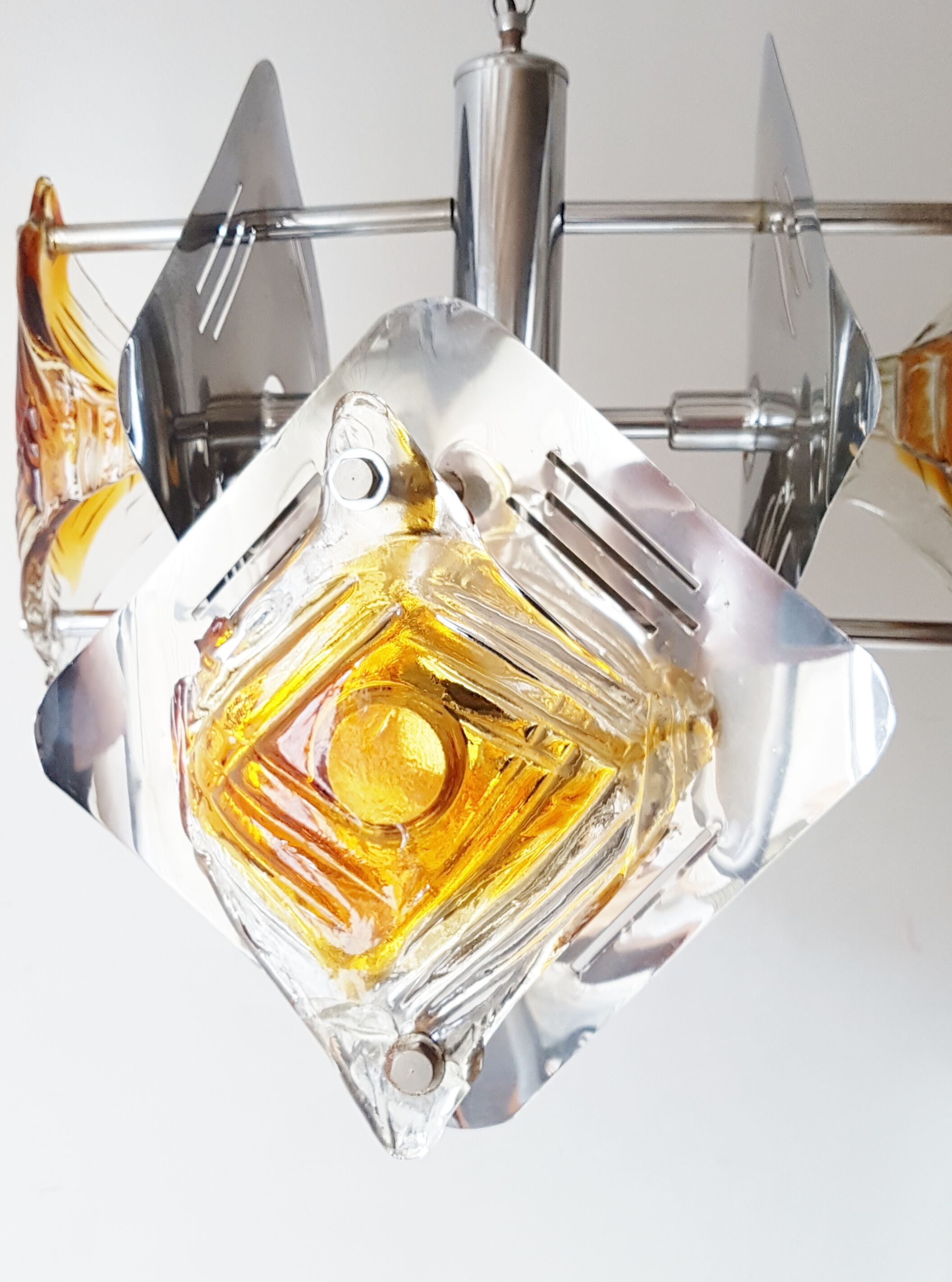 Chandelier glass of Murano 1970 Mazzega