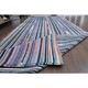 1970s Vintage Turkish Oushak Handmade Wool & Cotton Runner Rug 133x355