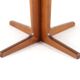 Danish round 1x extendable dining table 'Outrup' - teak