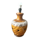 Mid-century perforated ceramic lamp