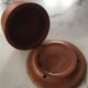 Old terracotta butter dish