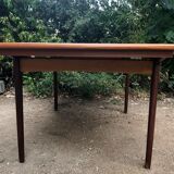 Teak table and exotic wood made in France