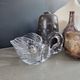 Swan crystal ice bowl
