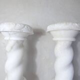 pair of alabaster columns