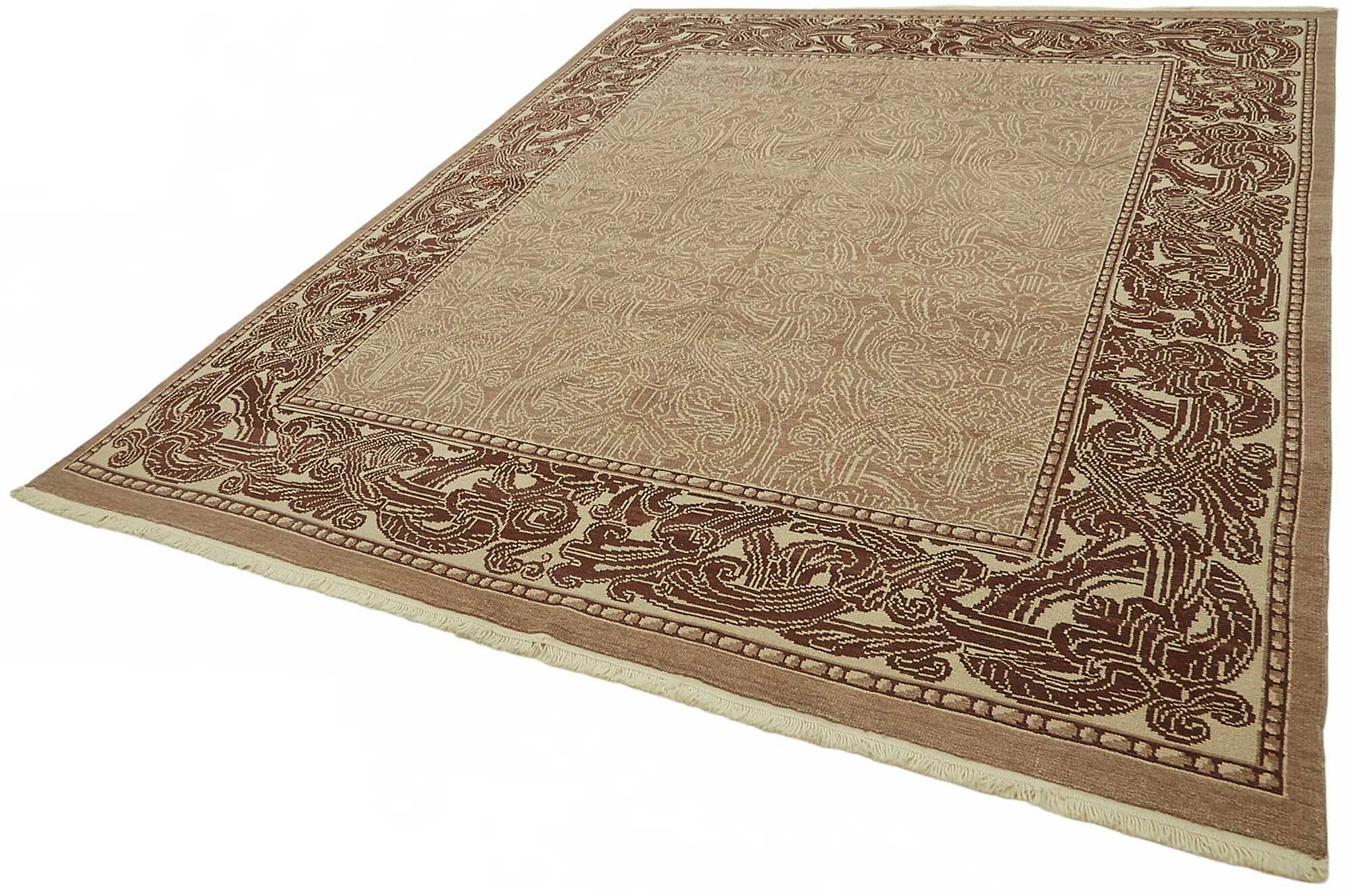 Tapis Oushak en laine noué à la main, 247 cm x 308 cm