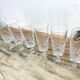 6 Arques crystal champagne flutes, Louvre model