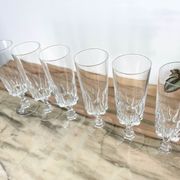6 flûtes à champagne cristal d'Arques modèle Louvre