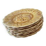 Barbotine dessert plates