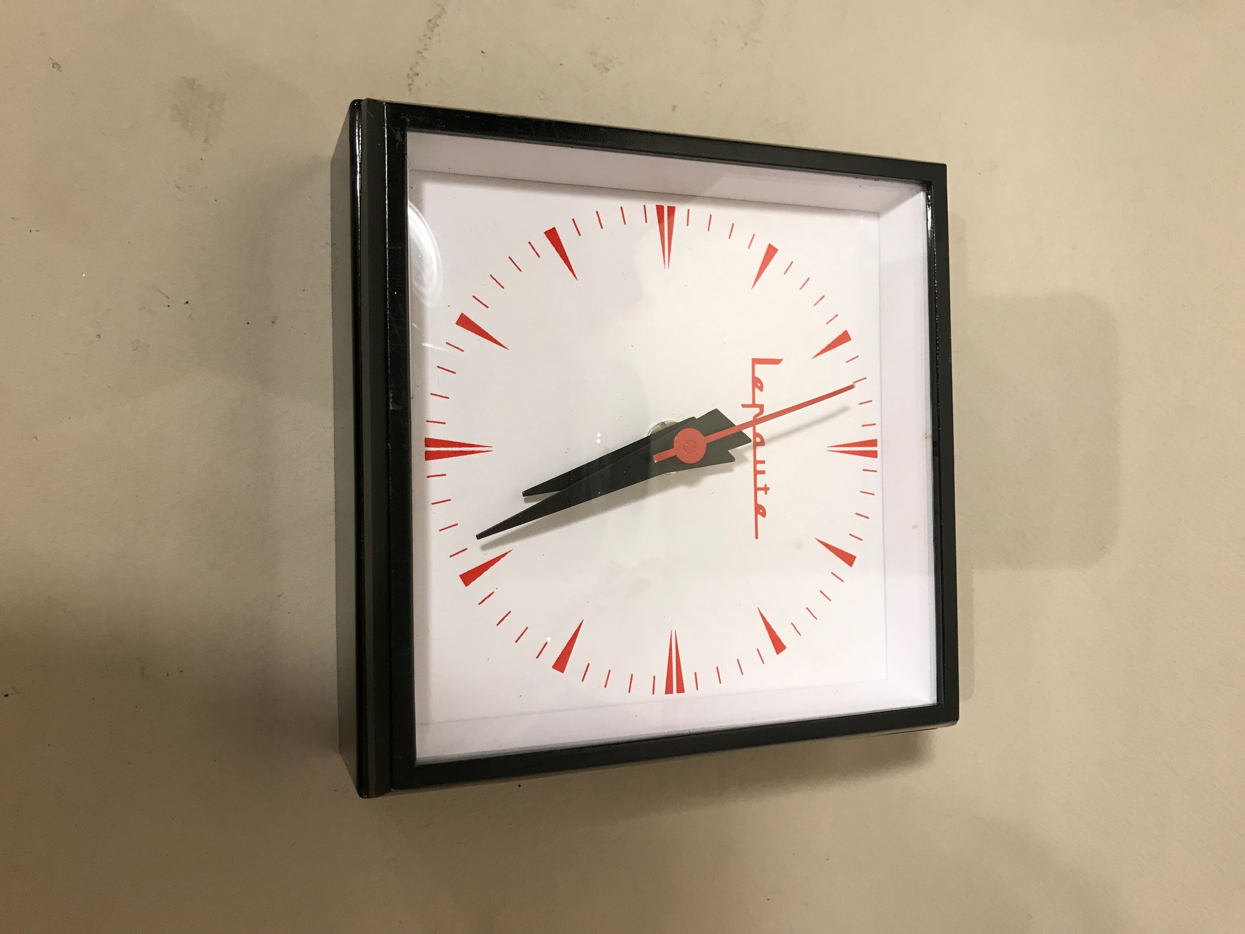 Lepaute industrial lepaute iron chrome clock