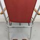 Vintage folding chair camping floral red fabric