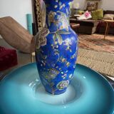Vintage Chinese Blue Porcelain Vase