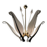 Lustre vénitien en verre de Murano par Franco Luce 1960