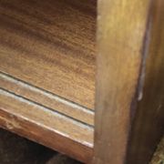 Vintage 60s storage display case with sliding windows