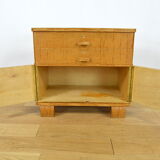 Vintage low furniture in blond wood 1940