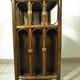 70s rattan hi-fi cabinet