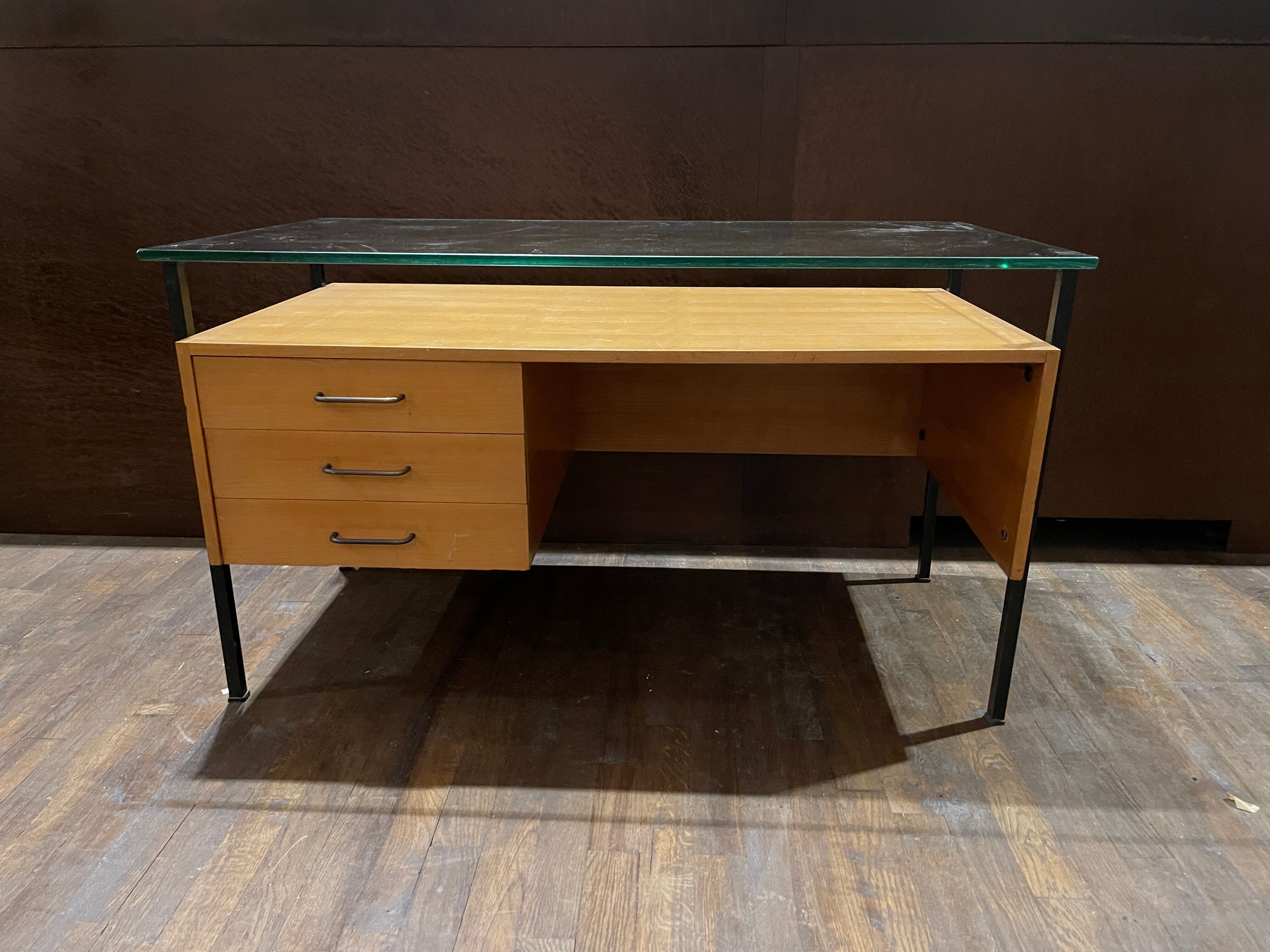 Desk glass slab tray year 50