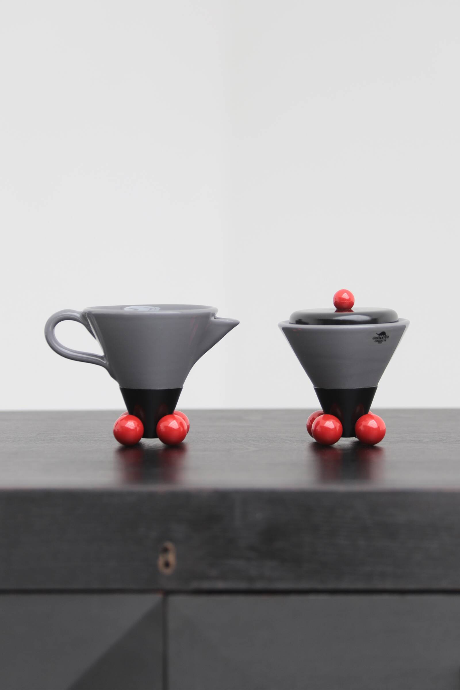 Coffee / tea set designed by Pietro D'Amato, manufactured by Costantini l’Ogetto
