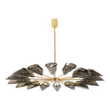 Simone Malachin. Murano glass "star" chandelier. Contemporary.